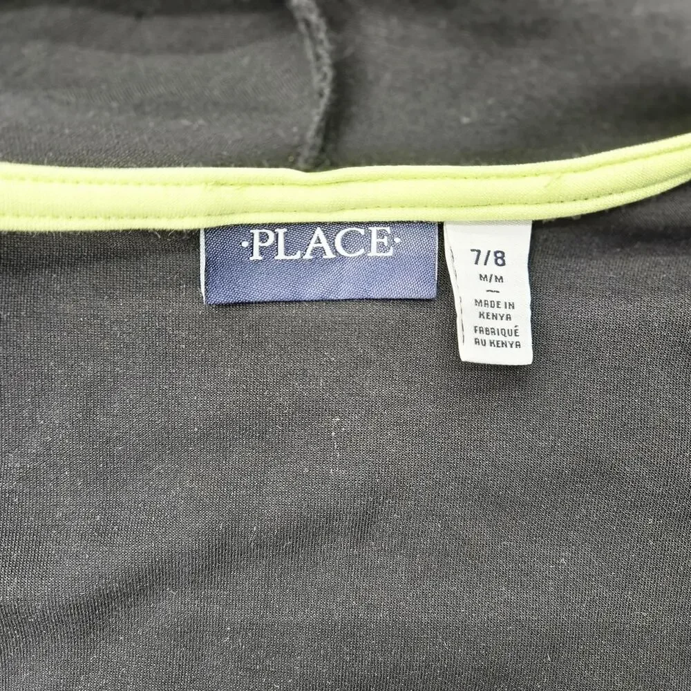 The Children's Place Active Long Sleeve Hooded Full Zip, Igloo Colorblock Sz 7/8